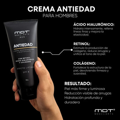 CREMA ANTIEDAD MDT MEN- EL SECRETO PARA UNA PIEL JOVEN